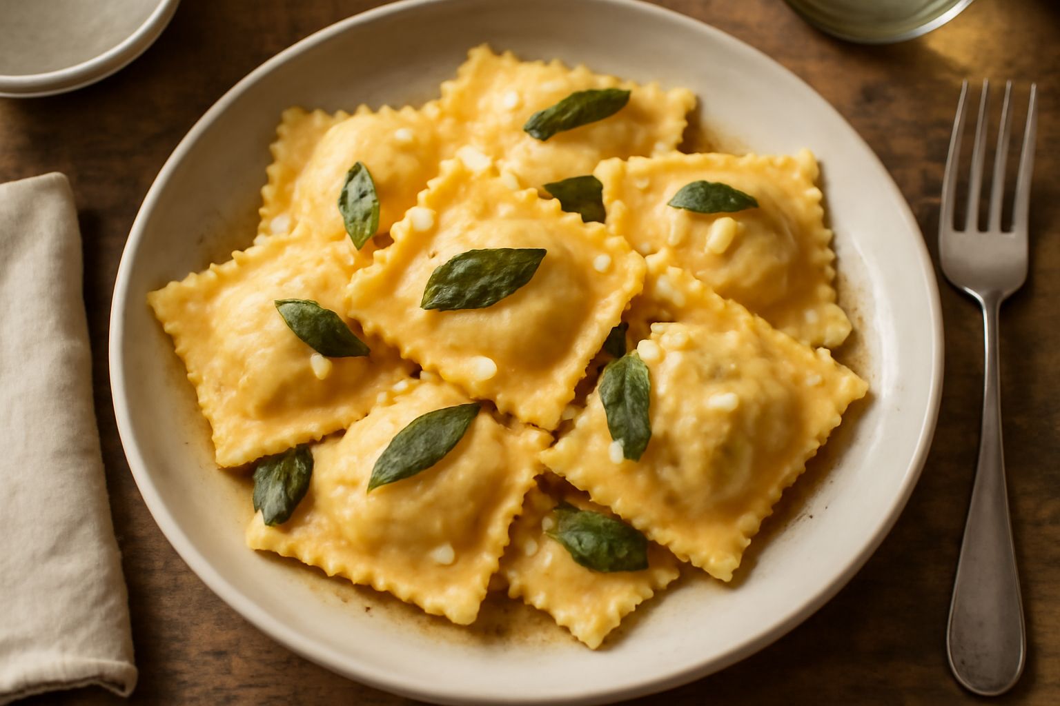 Ravioli di broccolo romanesco