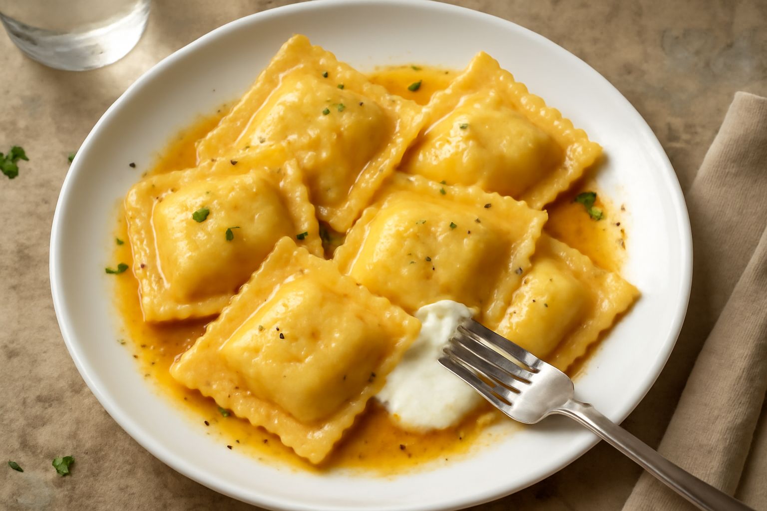 Ravioli di burrata