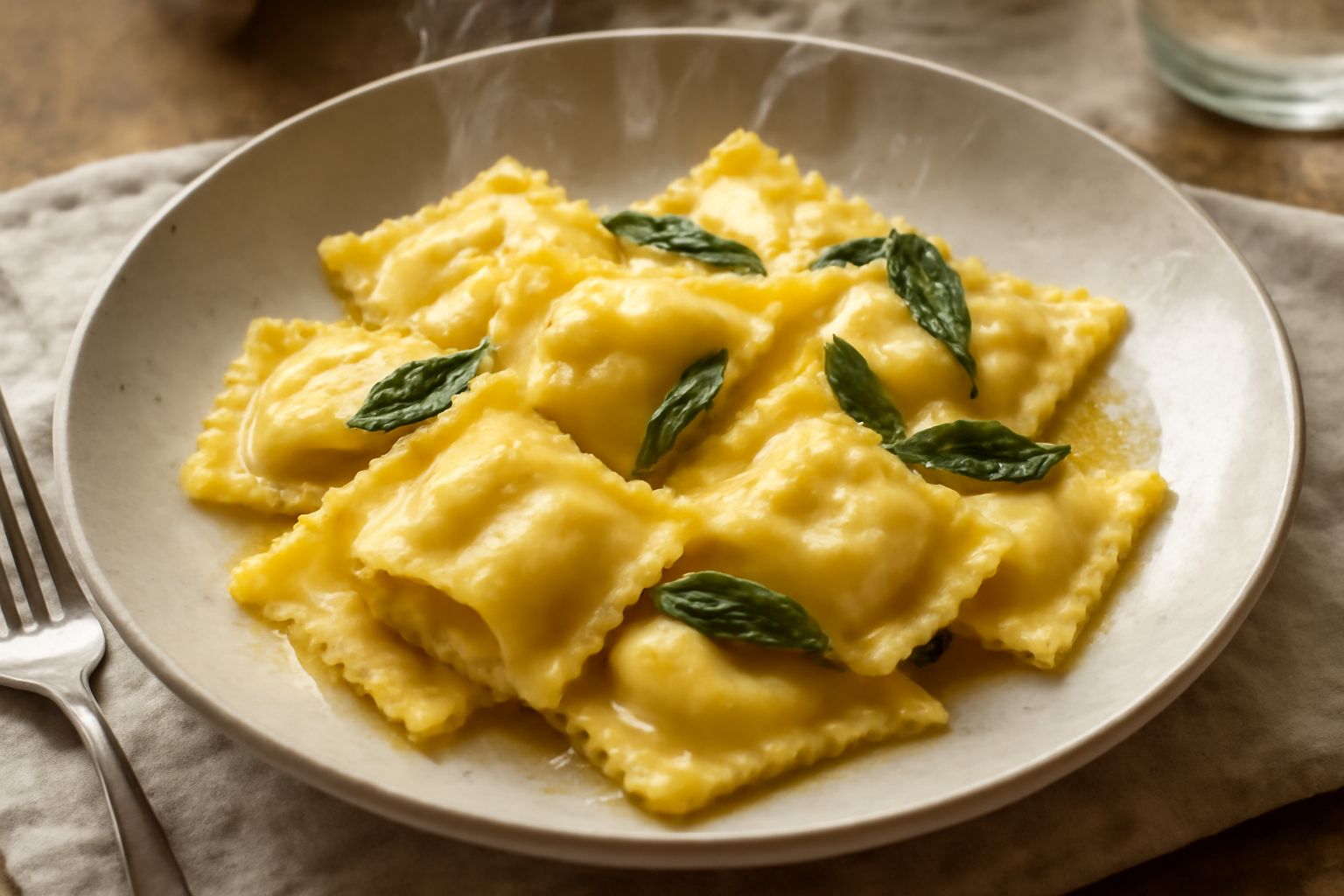 Ravioli di formaggio di fossa