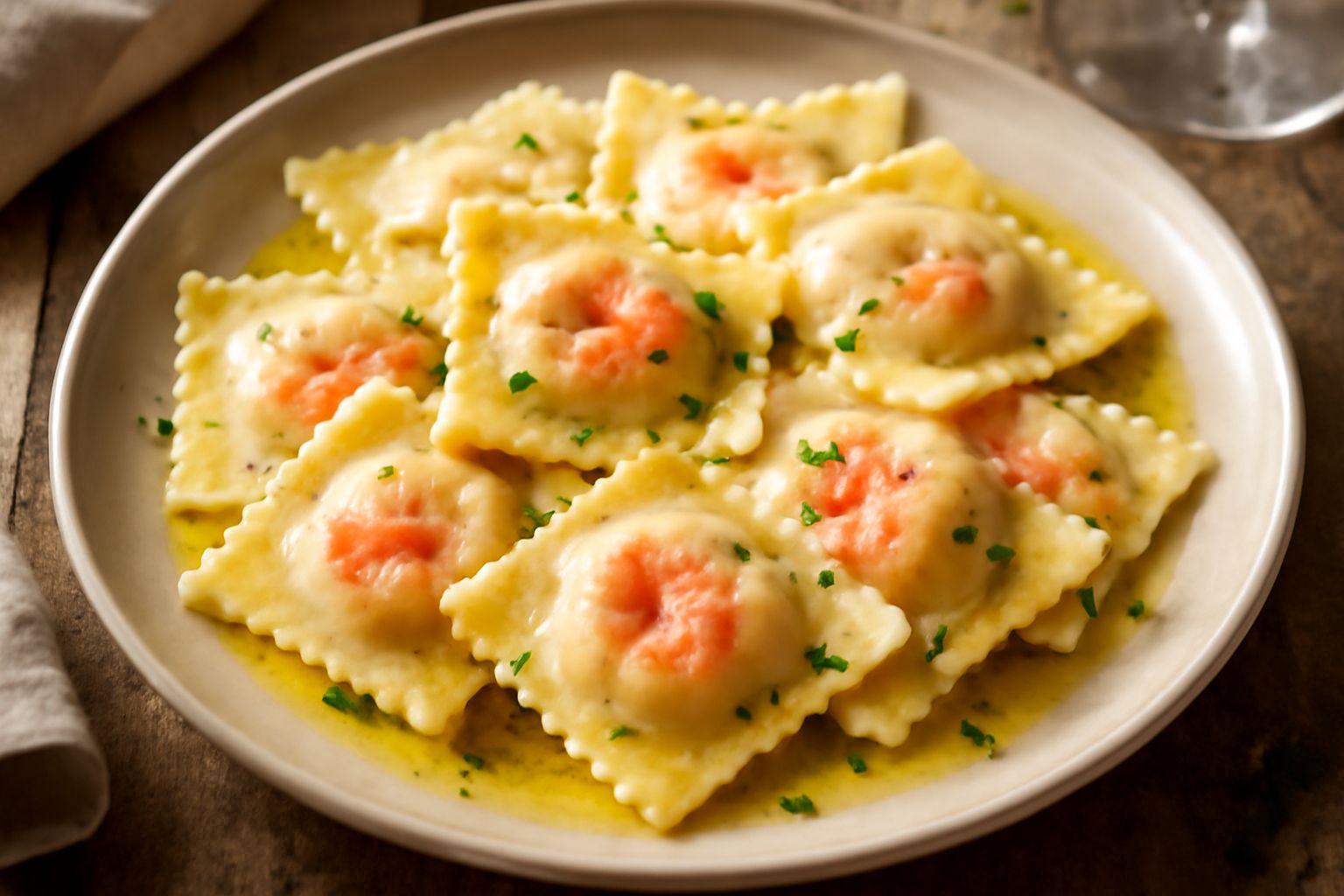 Ravioli di gamberi