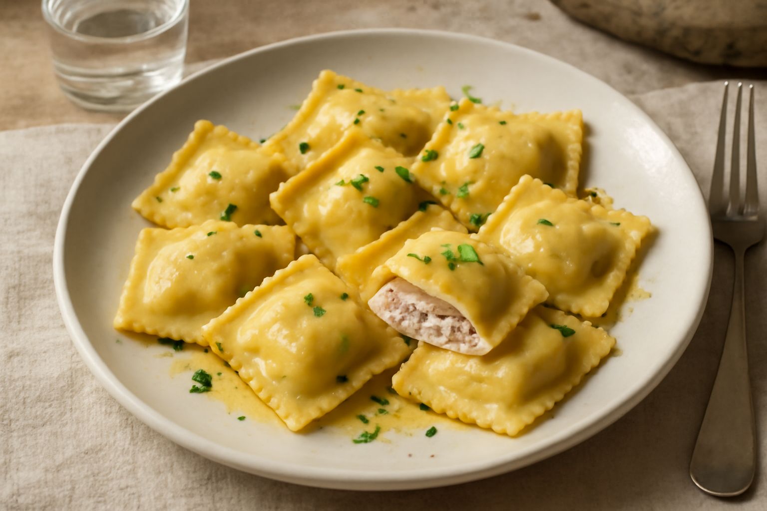 Ravioli di pesce spada