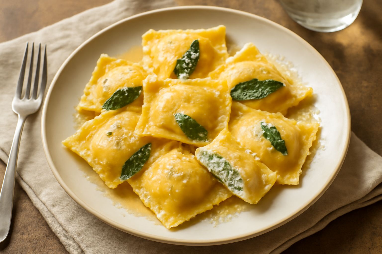 Ravioli di ricotta e erbe