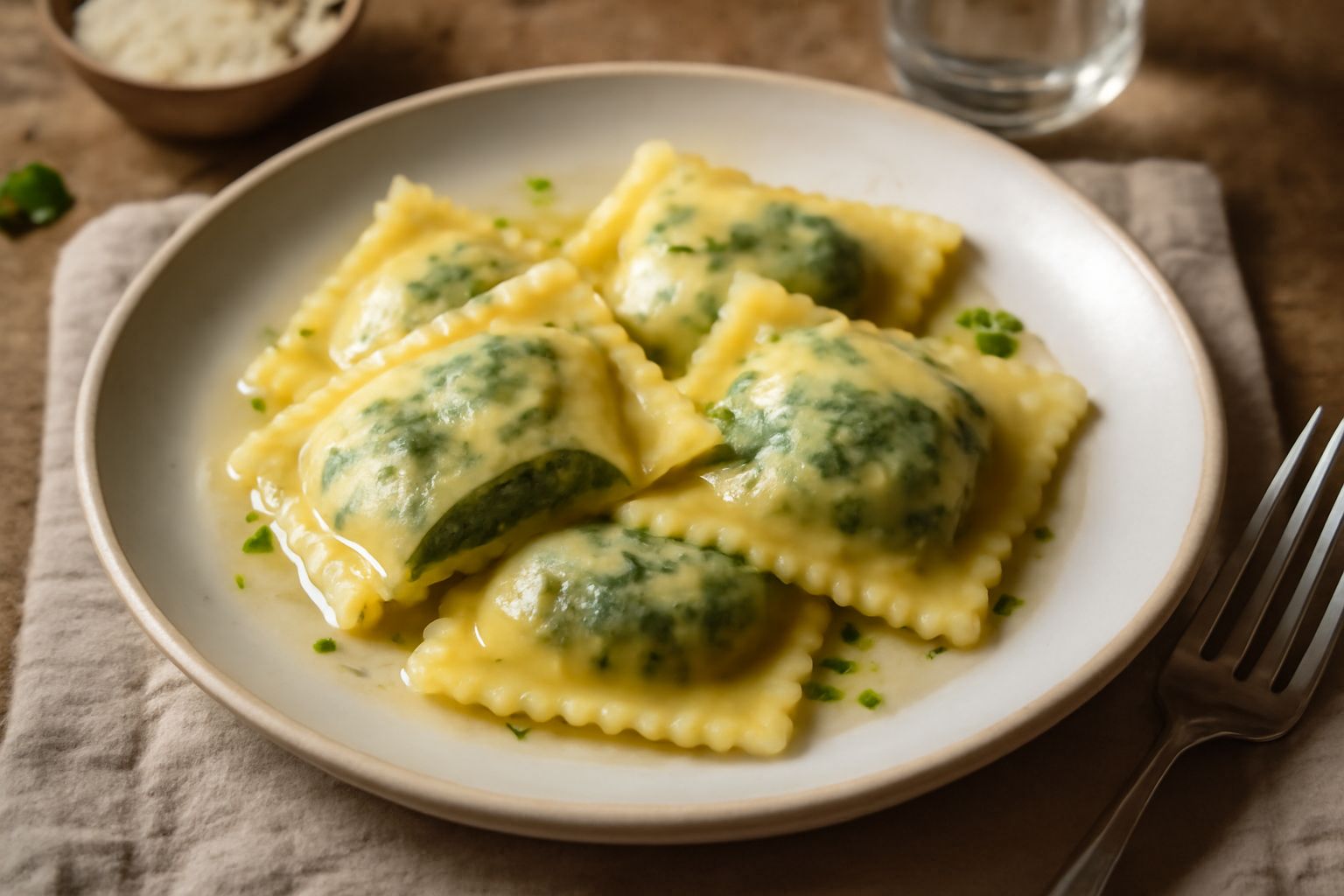 Ravioli di ricotta e spinaci