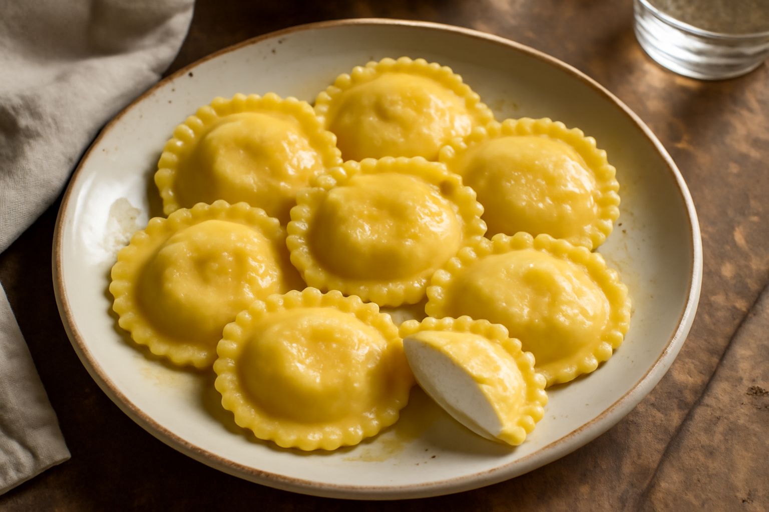 Ravioli di scarti di ricotta