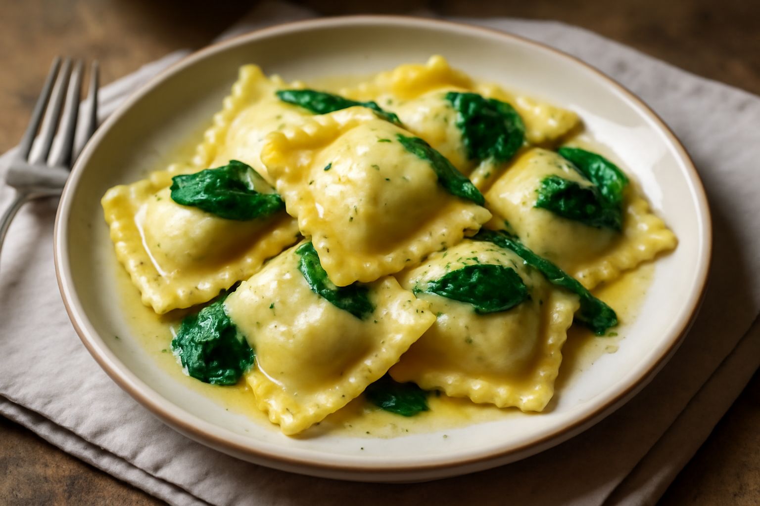 Ravioli di spinaci