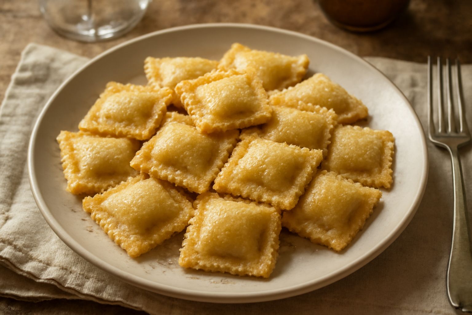 Ravioli d'uva passa