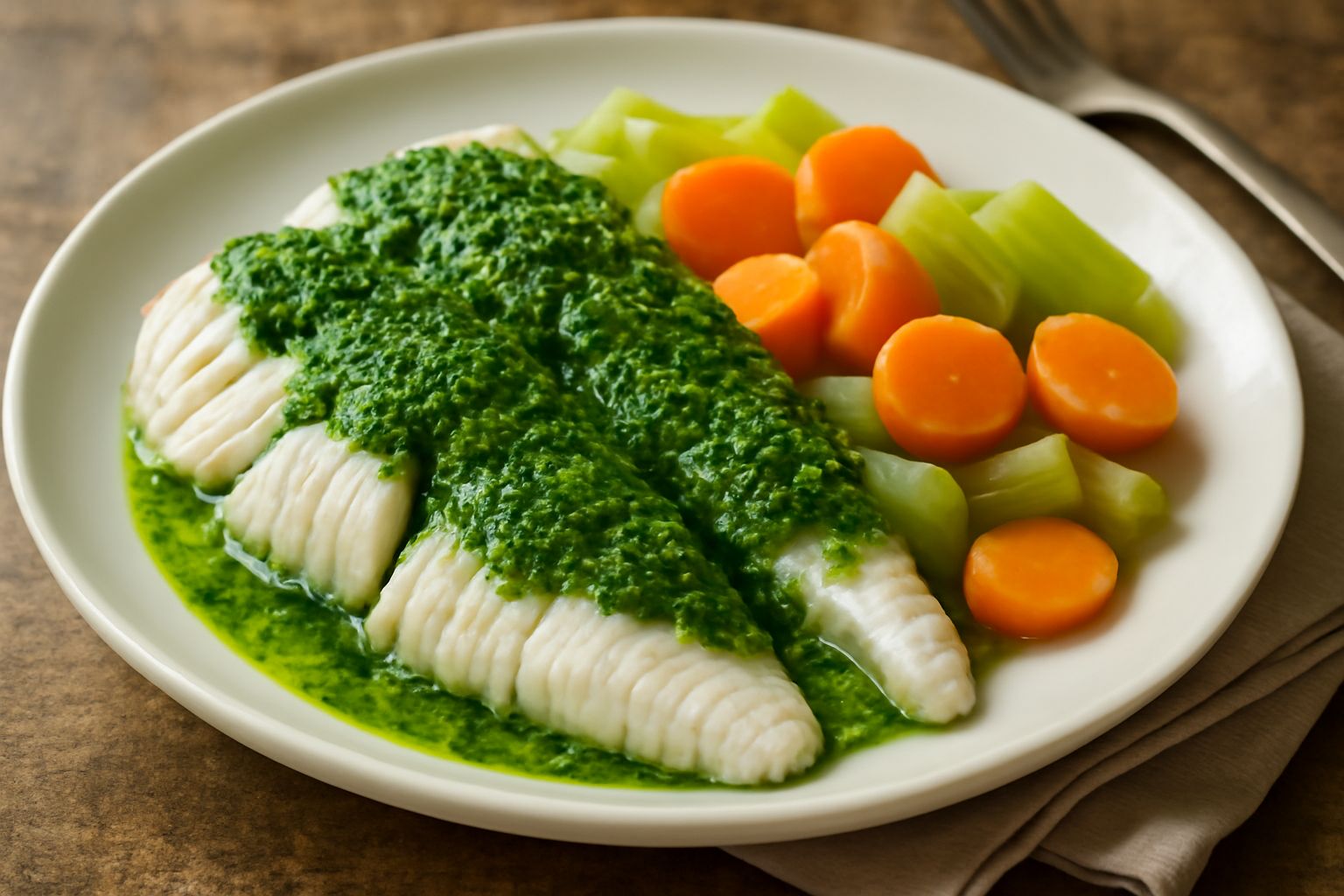 Razze bollite con salsa verde