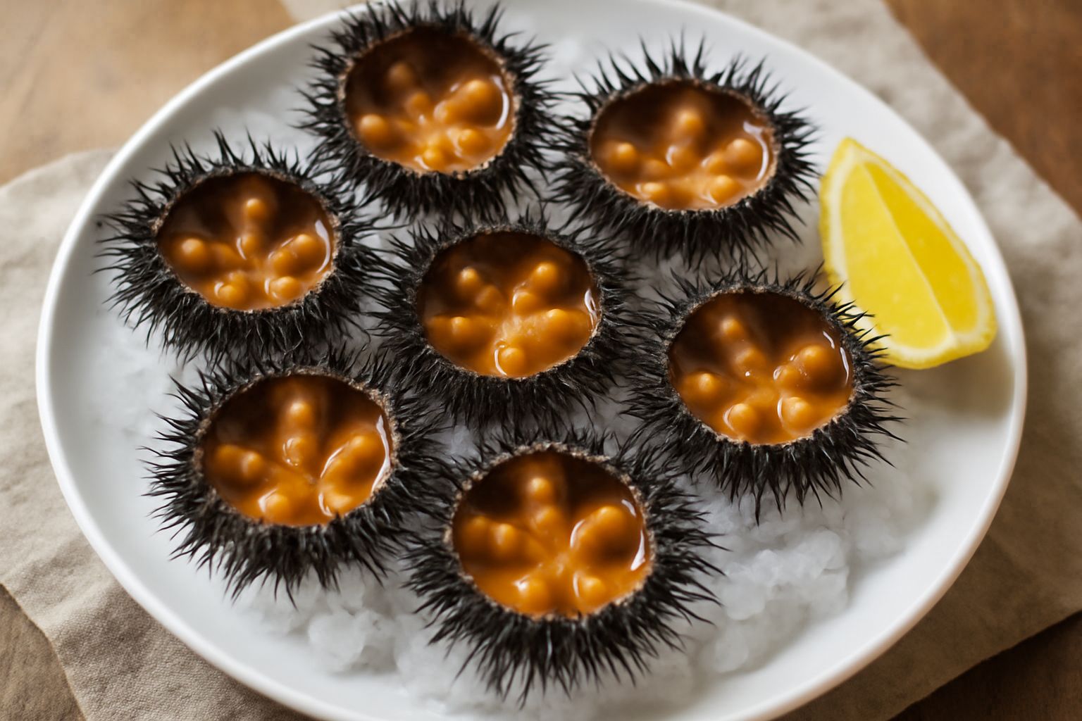 Ricci di mare bolliti