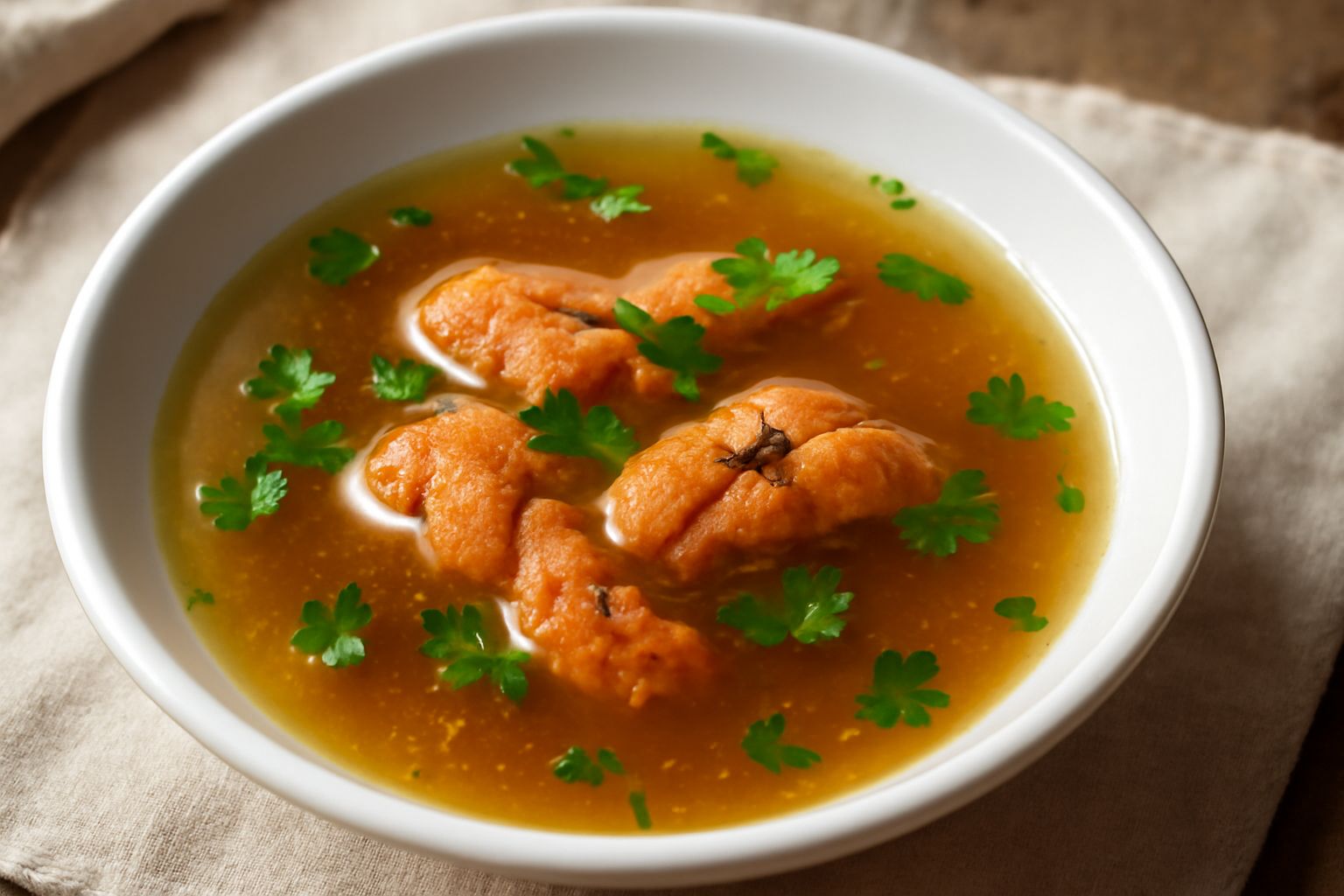 Ricci di mare in brodo