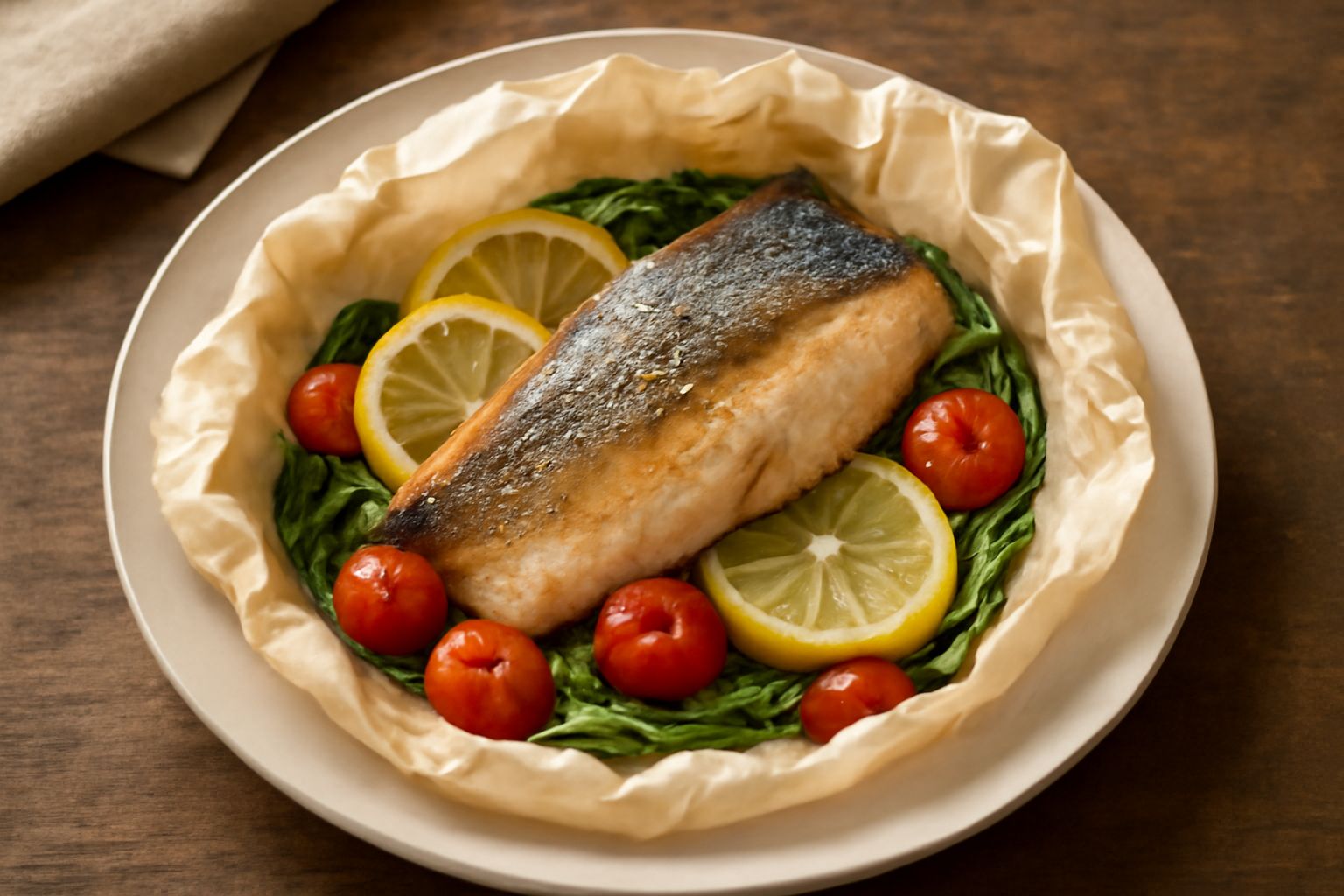 Ricciola al cartoccio