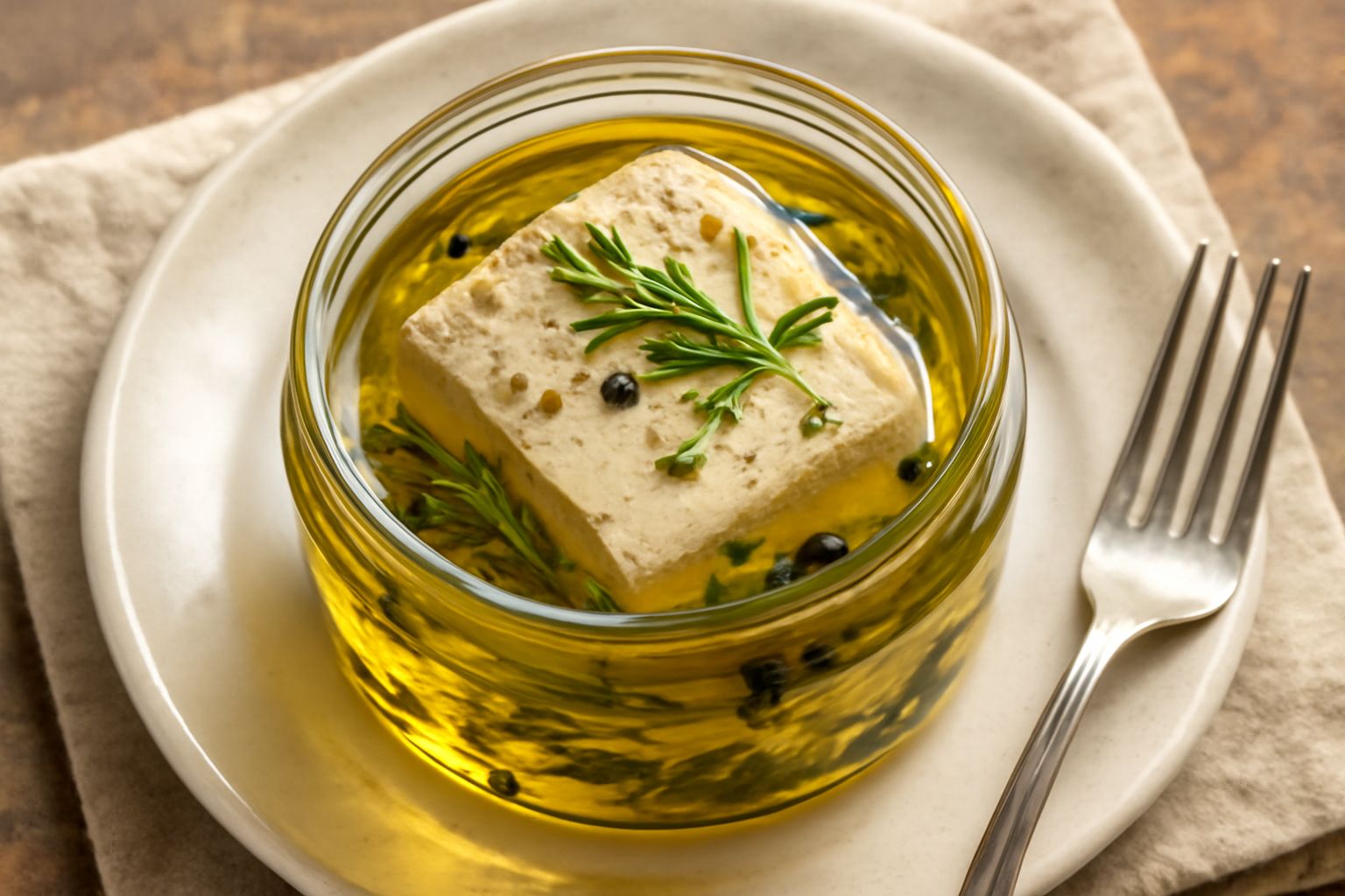 Ricotta affumicata sott'olio