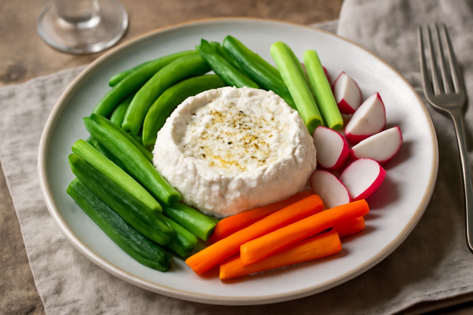 Ricotta con verdure di stagione