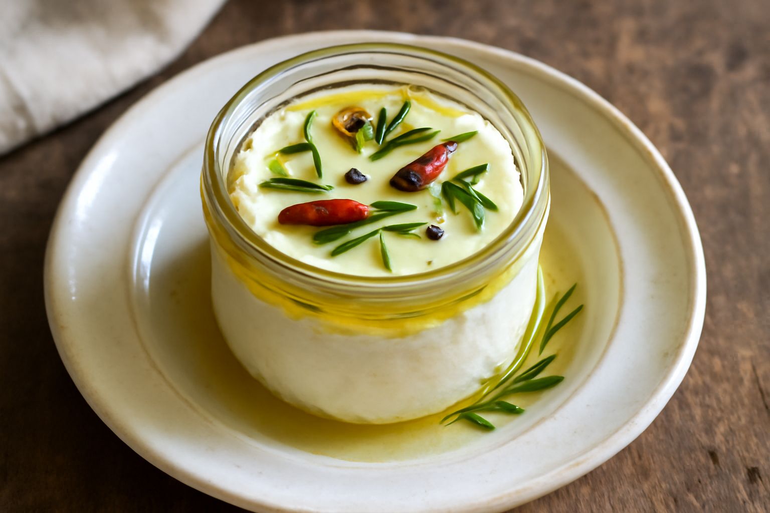 Ricotta in forno conservata sott'olio