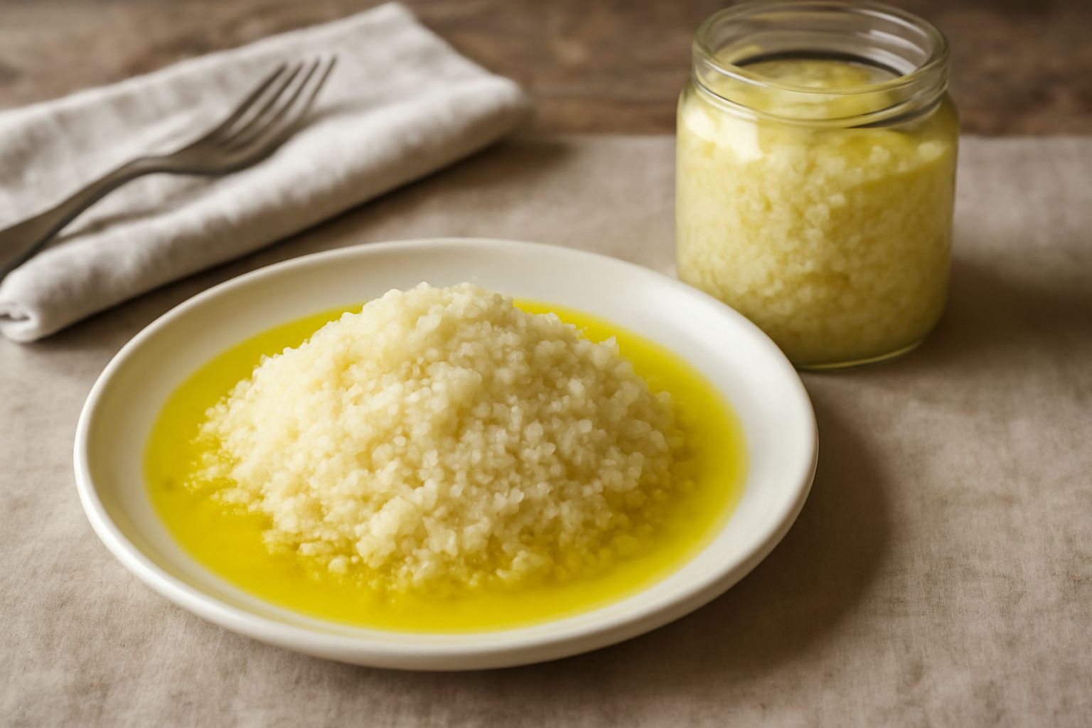 Ricotta salata grattugiata sott'olio