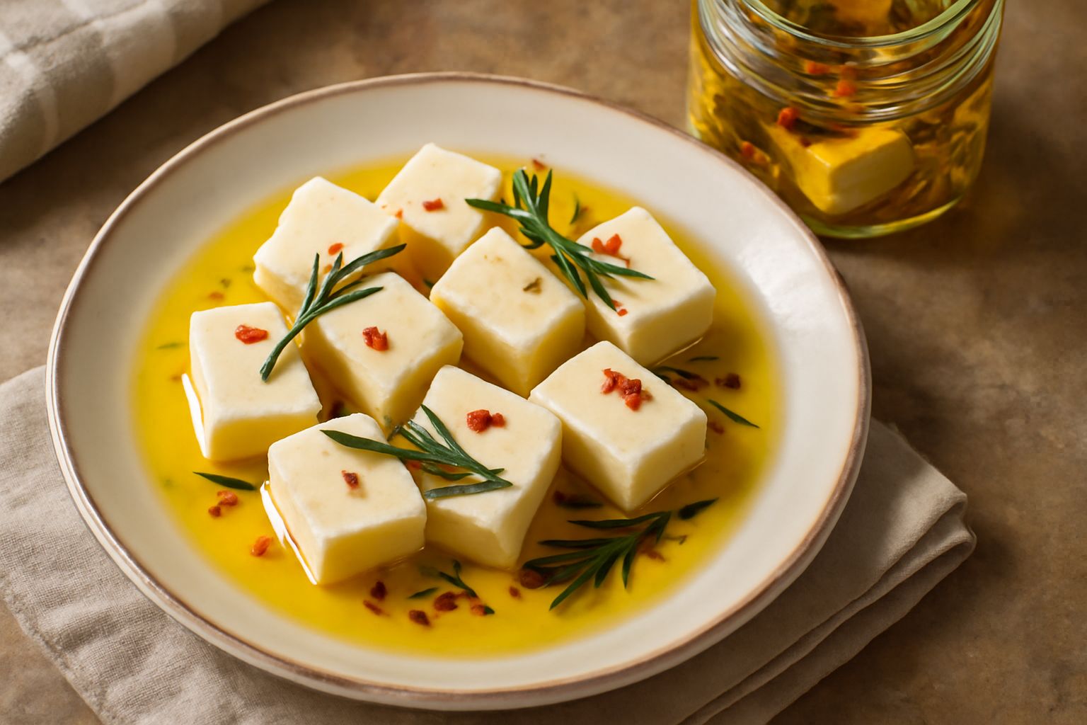 Ricotta salata sott'olio