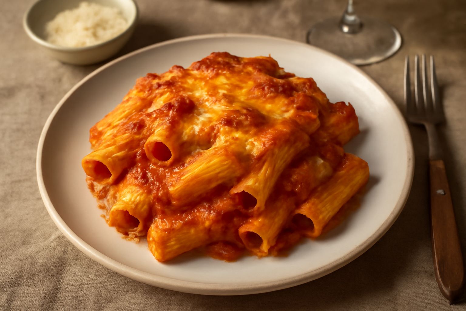 Rigatoni alla parmigiana