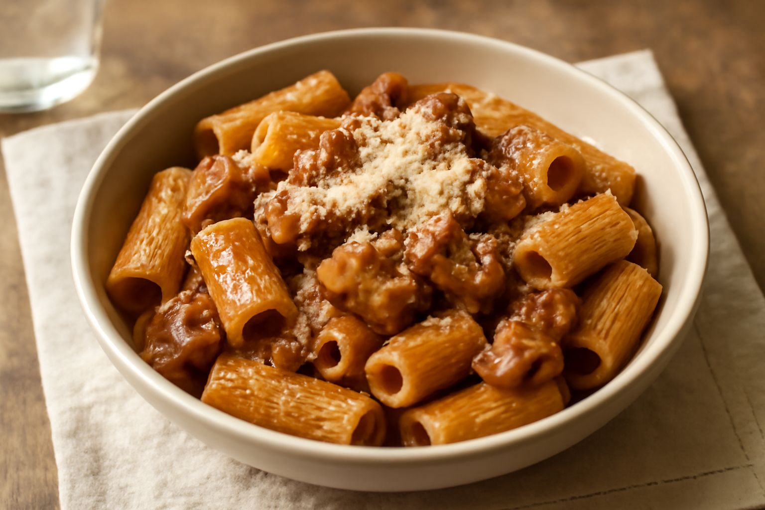Rigatoni con la pajata