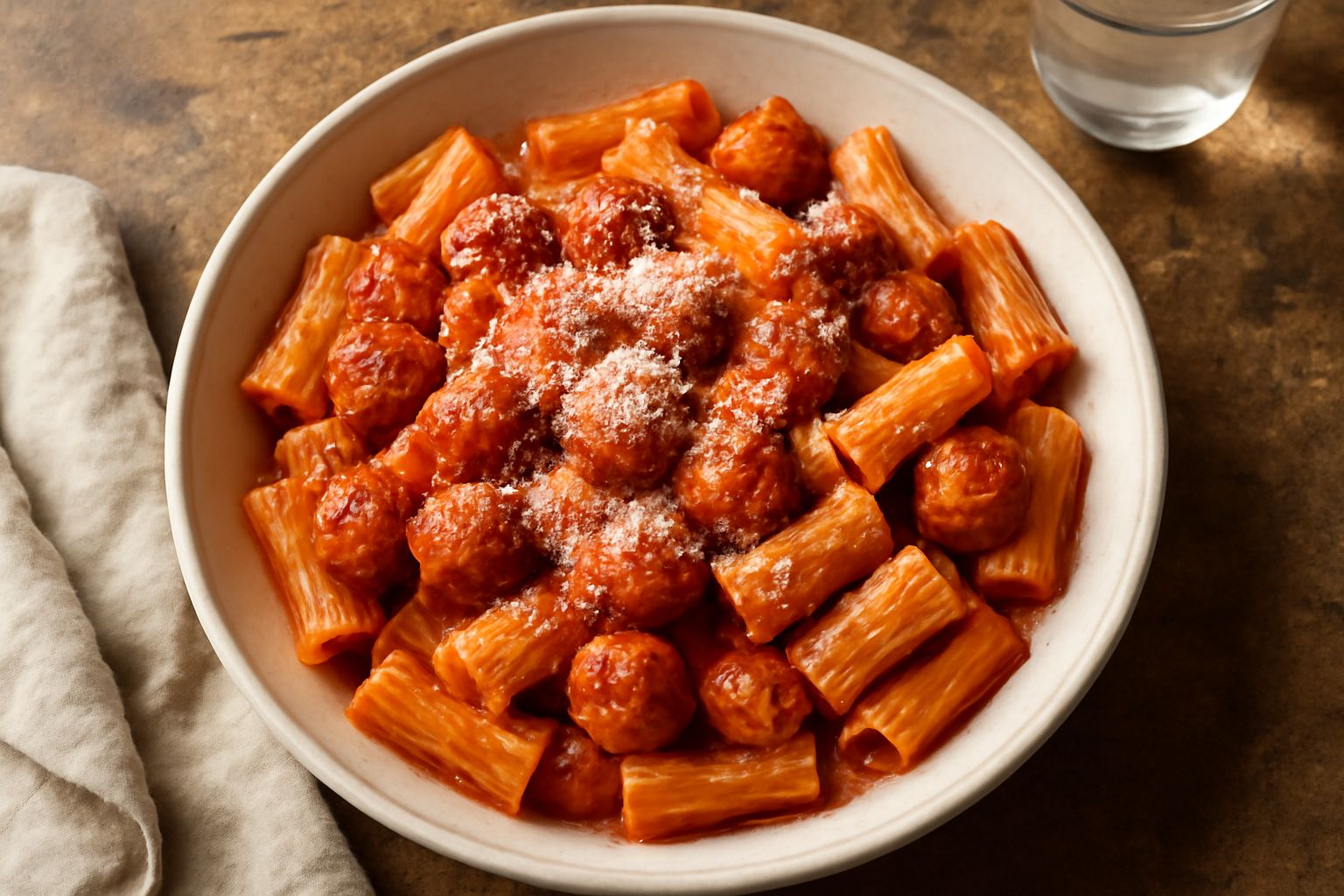 Rigatoni con le polpettine