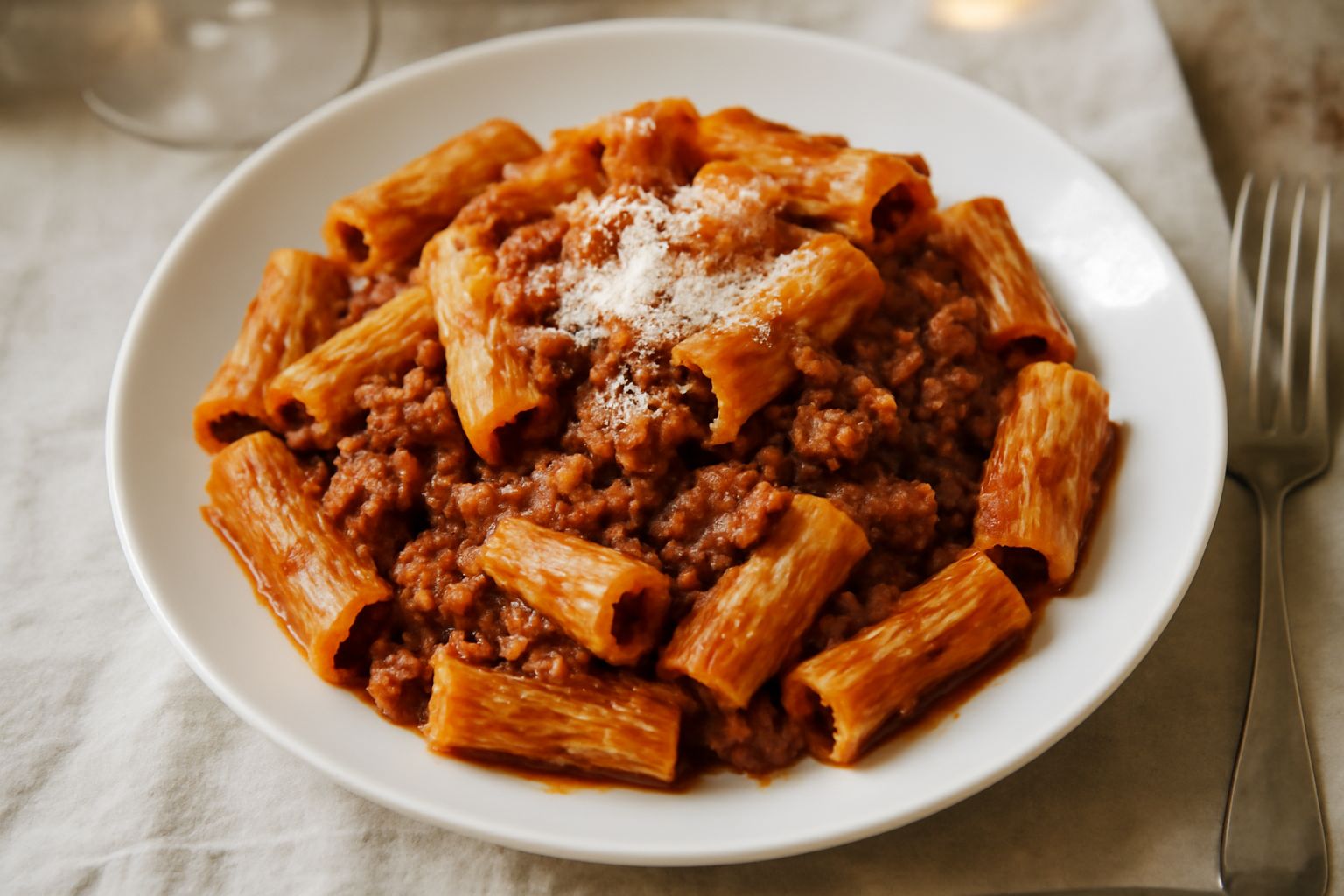 Rigatoni con ragù di maiale