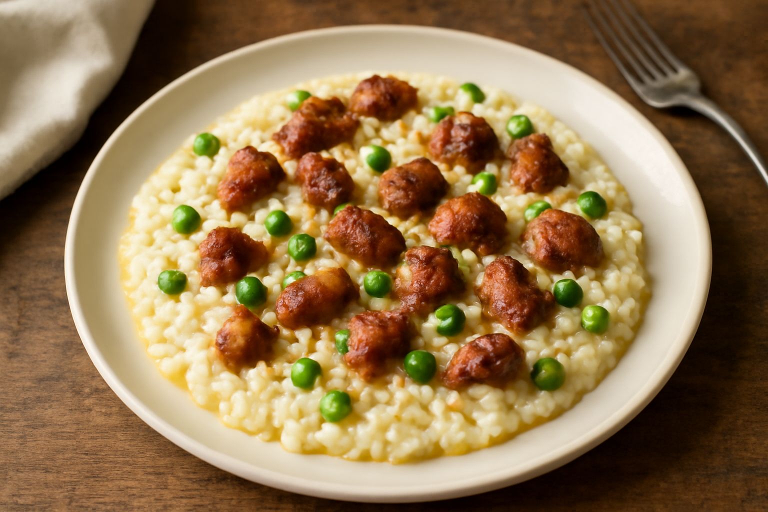 Risi e bisi con luganega