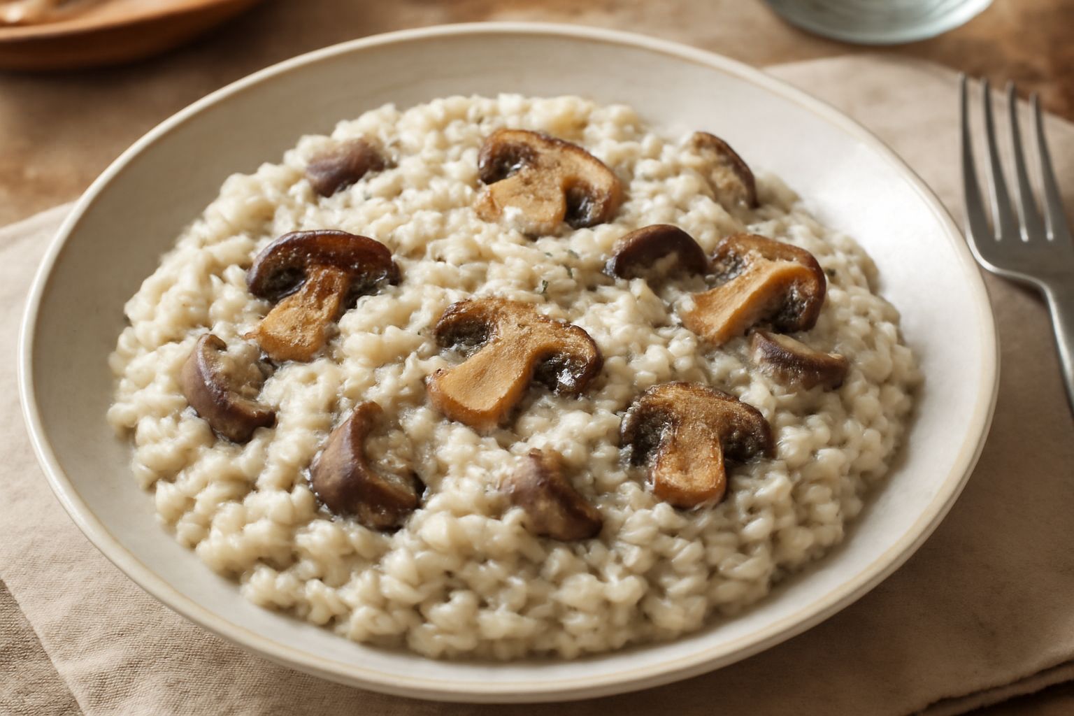 Riso con funghi porcini