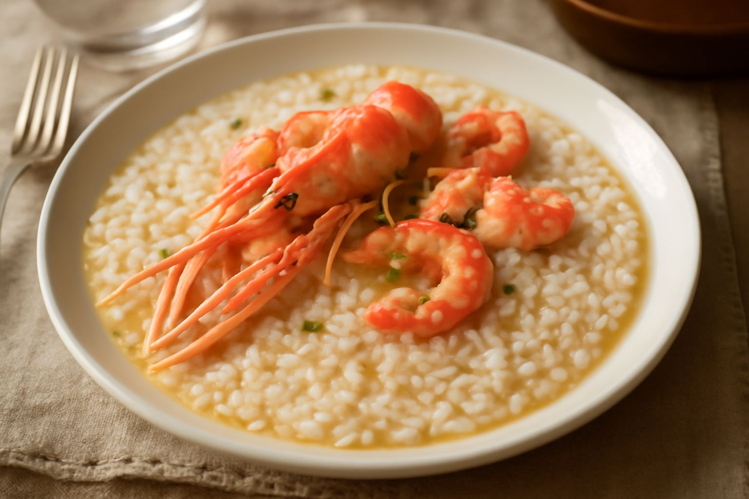 Riso con gli scampi