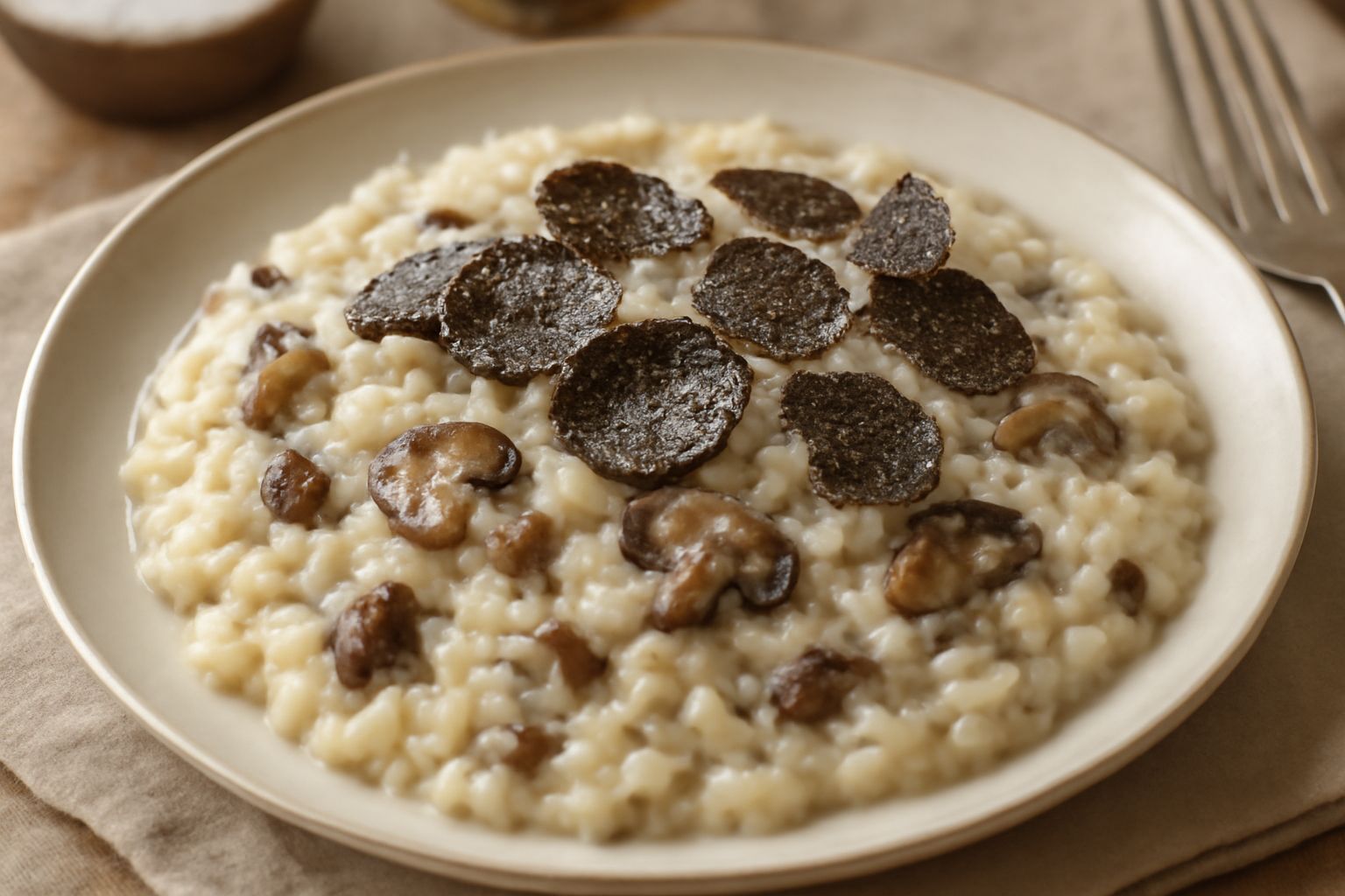 Risotto ai funghi e tartufo