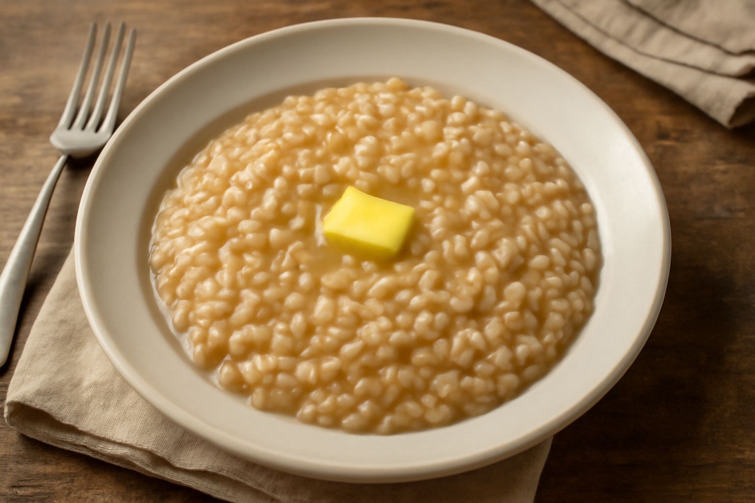 Risotto col brodo di carne