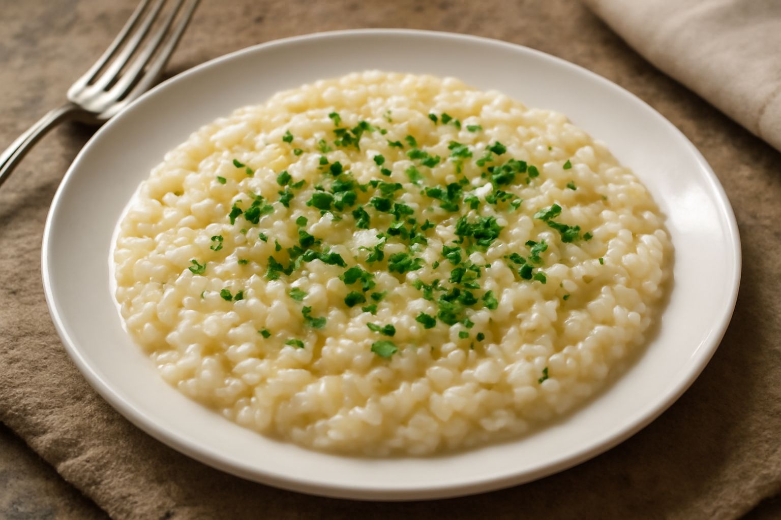 Risotto con avanzi di brodo