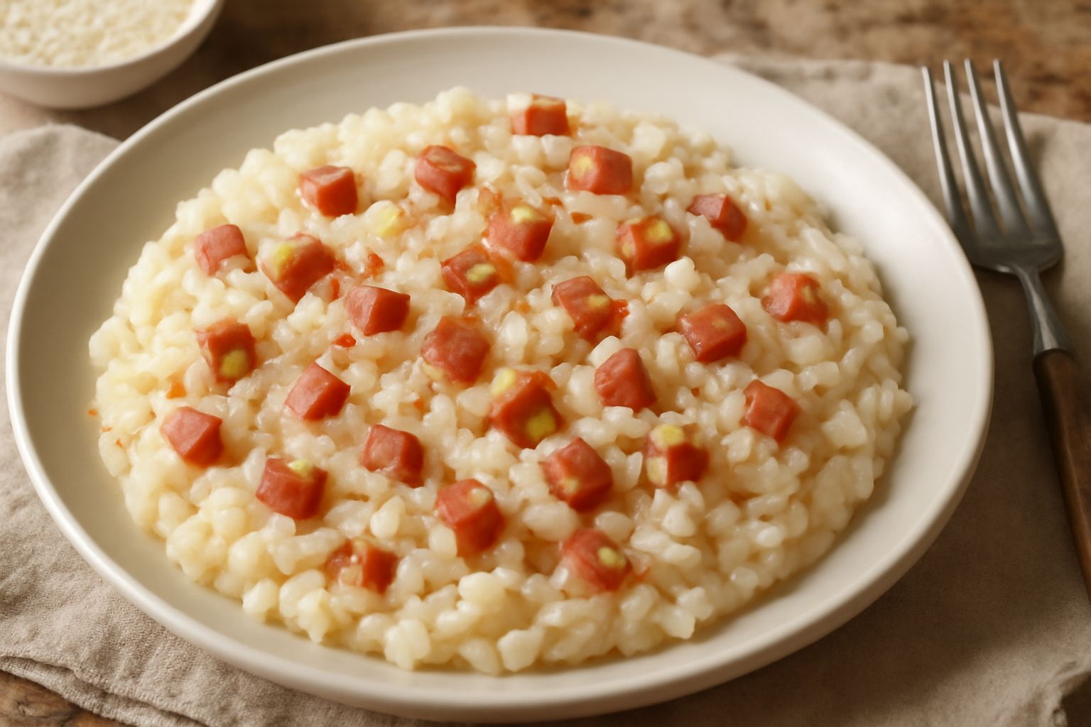 Risotto con lo speck