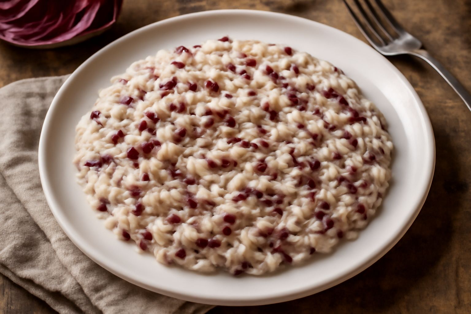 Risotto con radicchio di Treviso