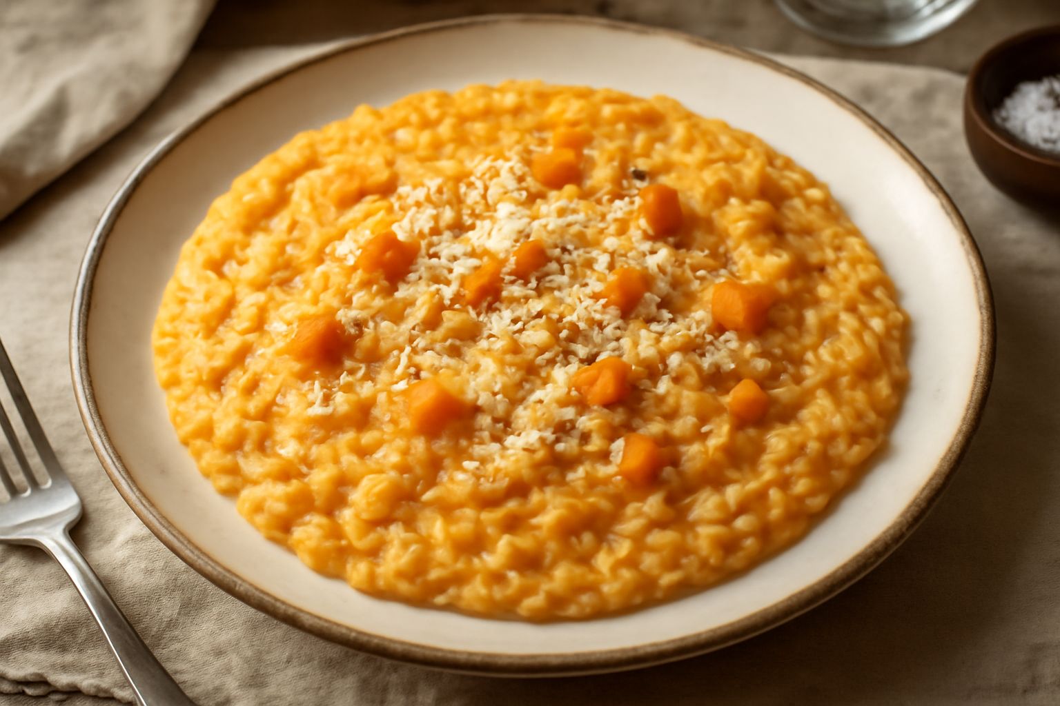 Risotto con zucca gialla