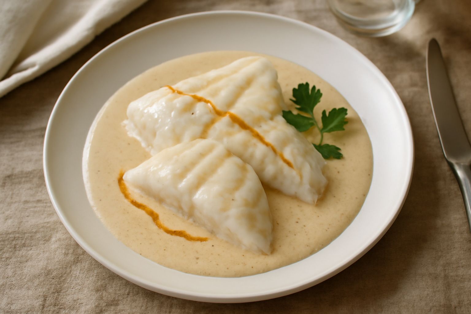 Rombo alla panna
