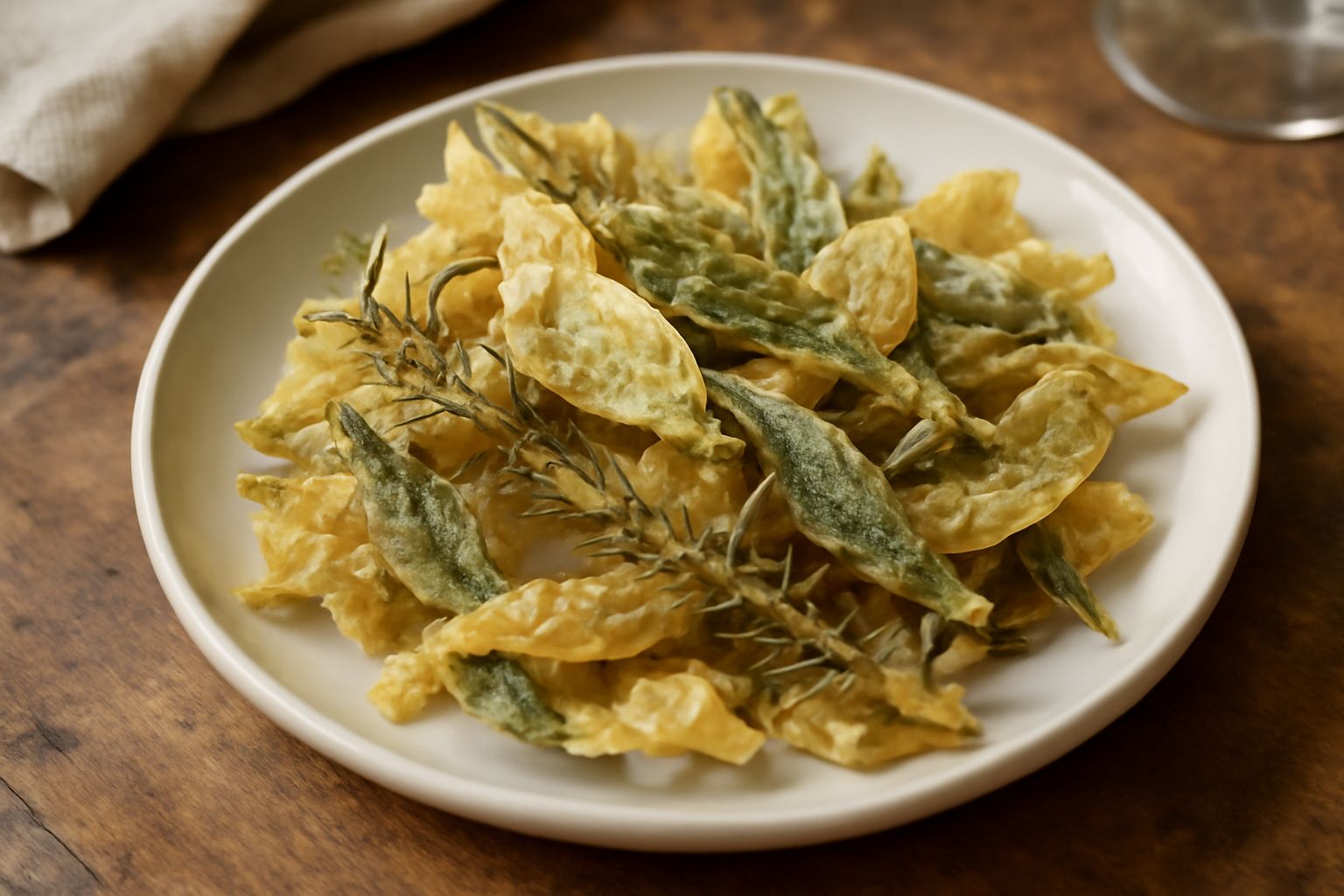 Rosmarino e salvia fritti