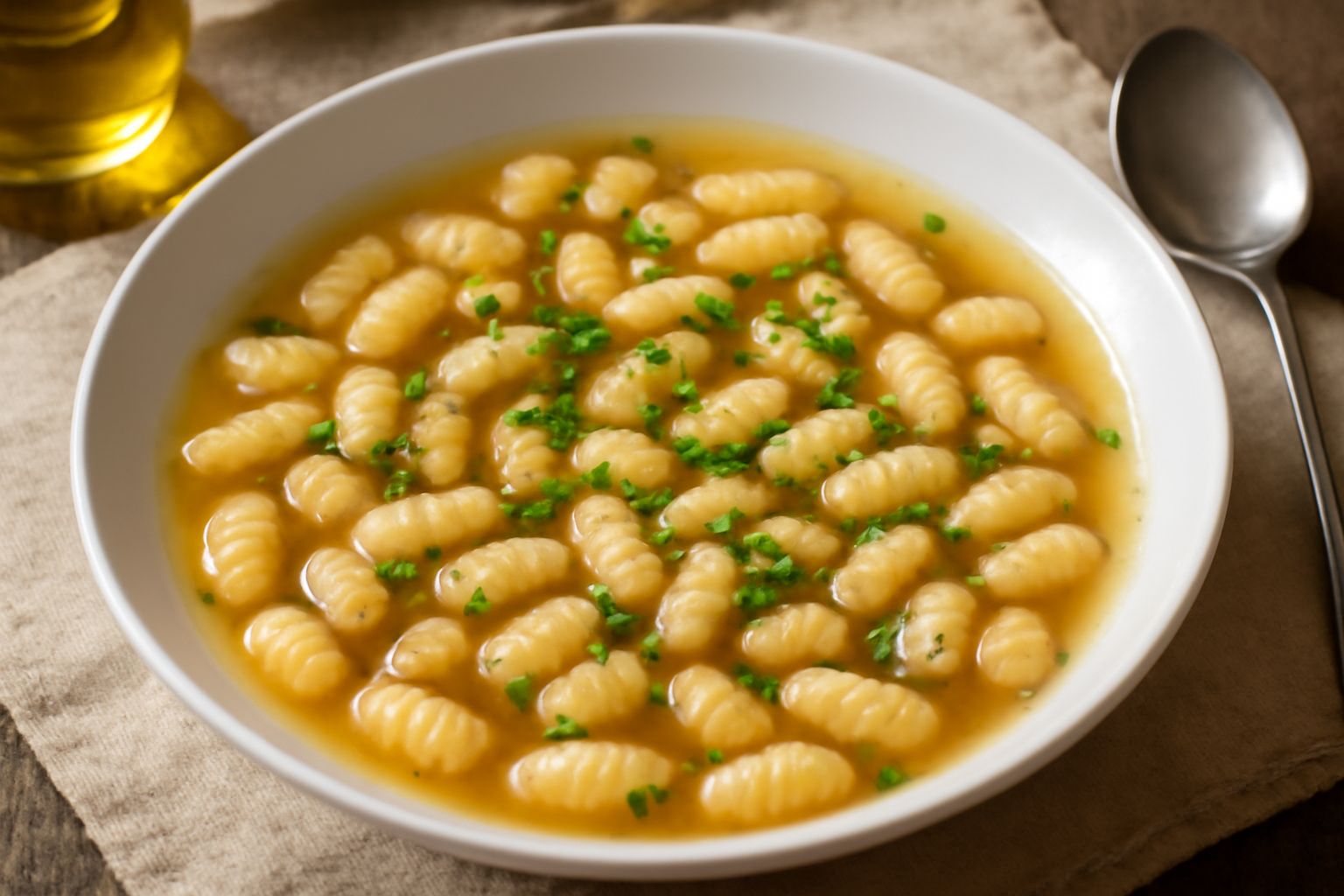 Sa malloreddus in brodo