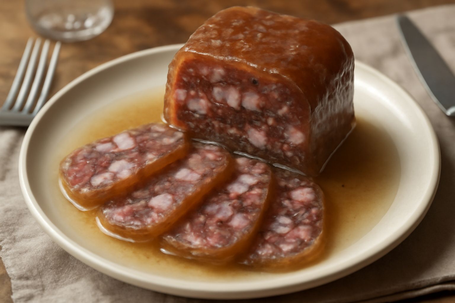 Salame di cinghiale in gelatina