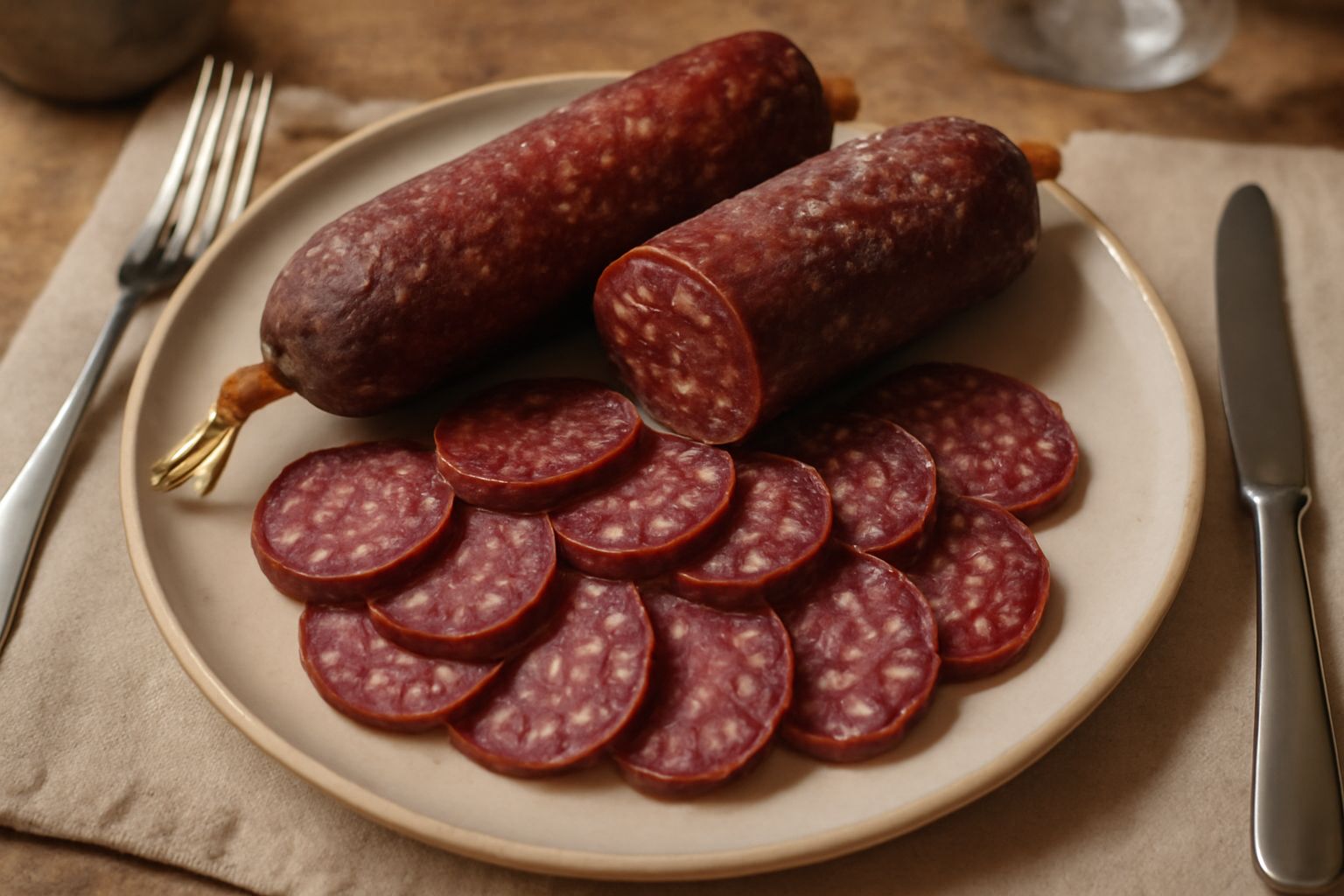 Salami di suino nero