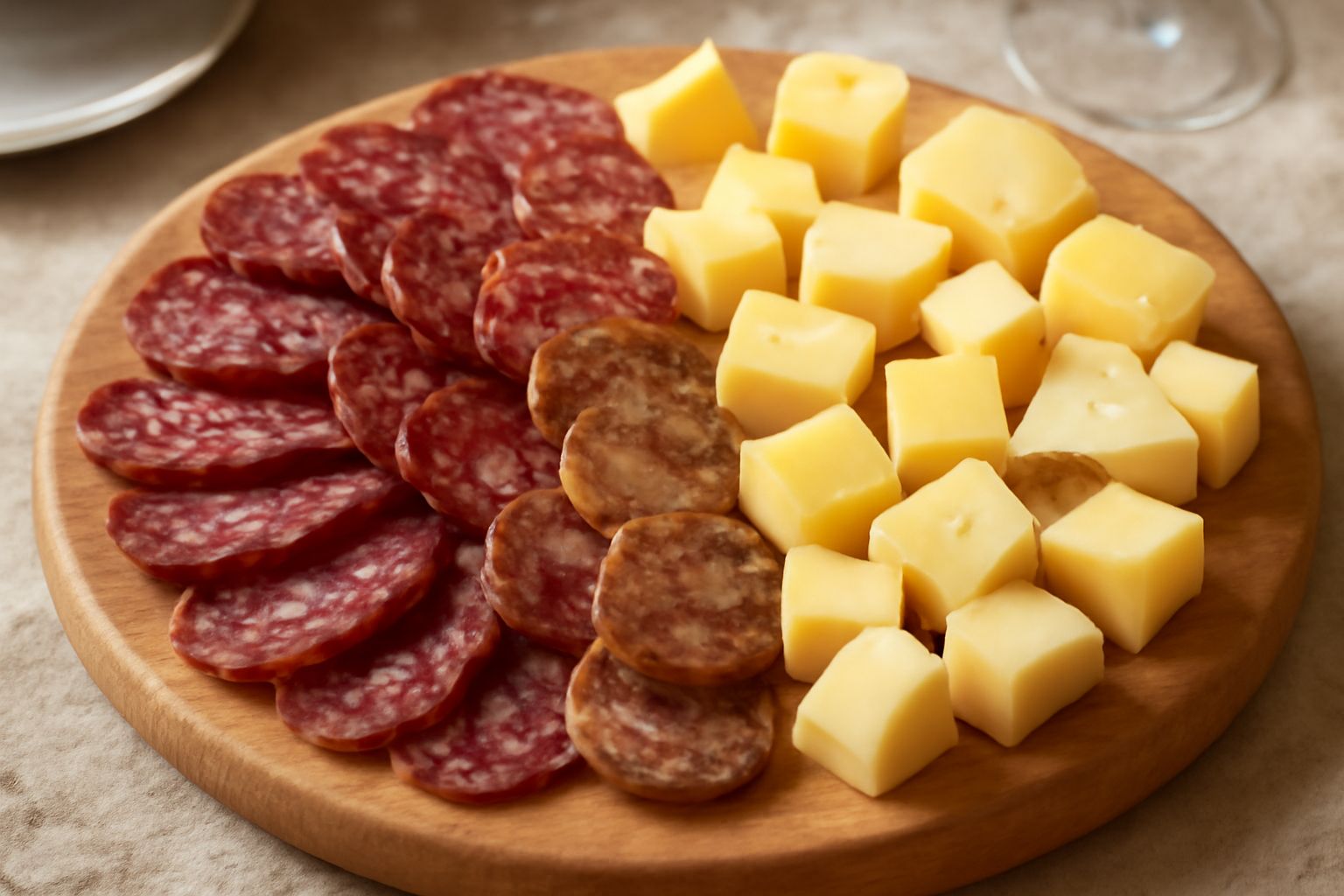 Salami e formaggi locali
