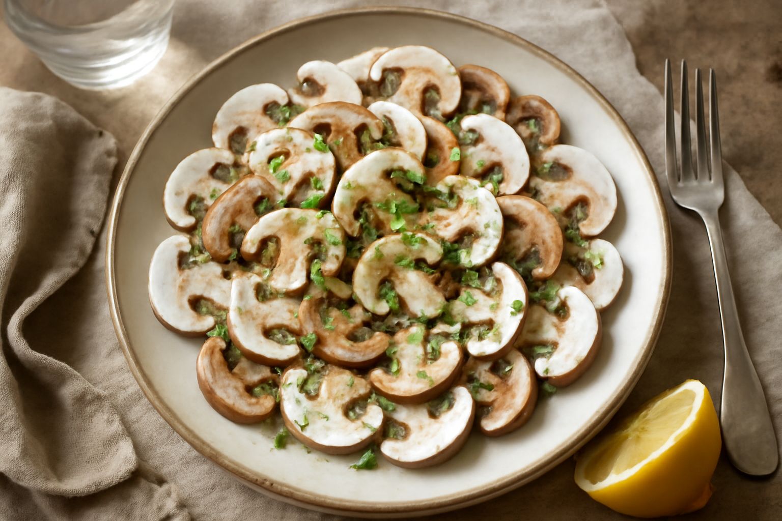 Salata di funghi crudi