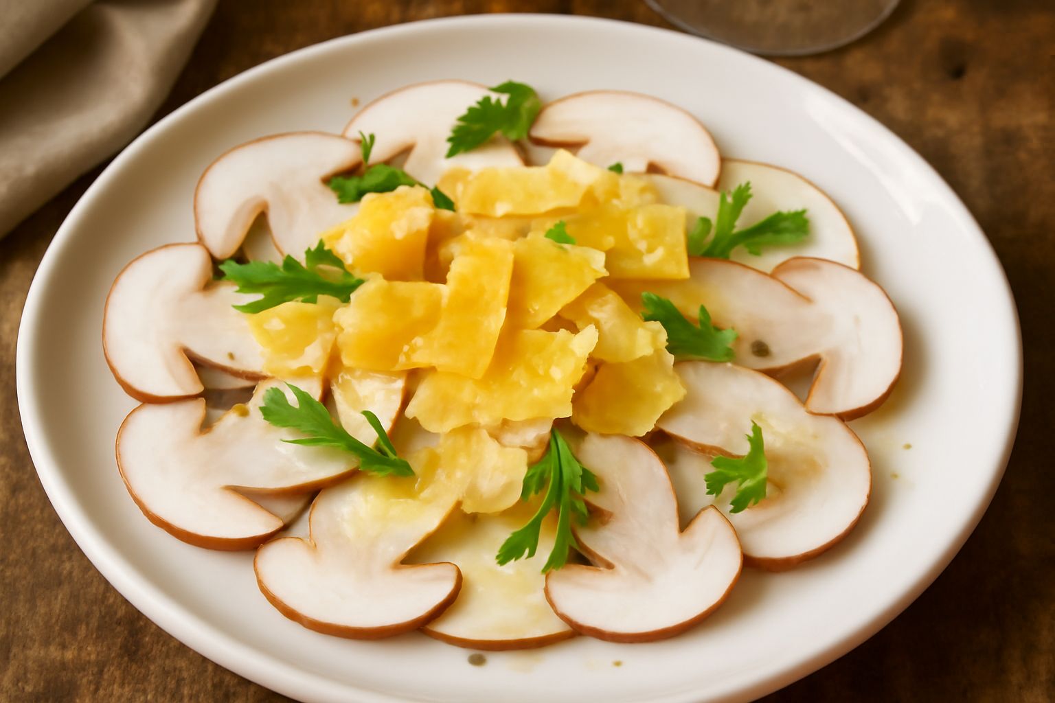 Salata di funghi porcini crudi