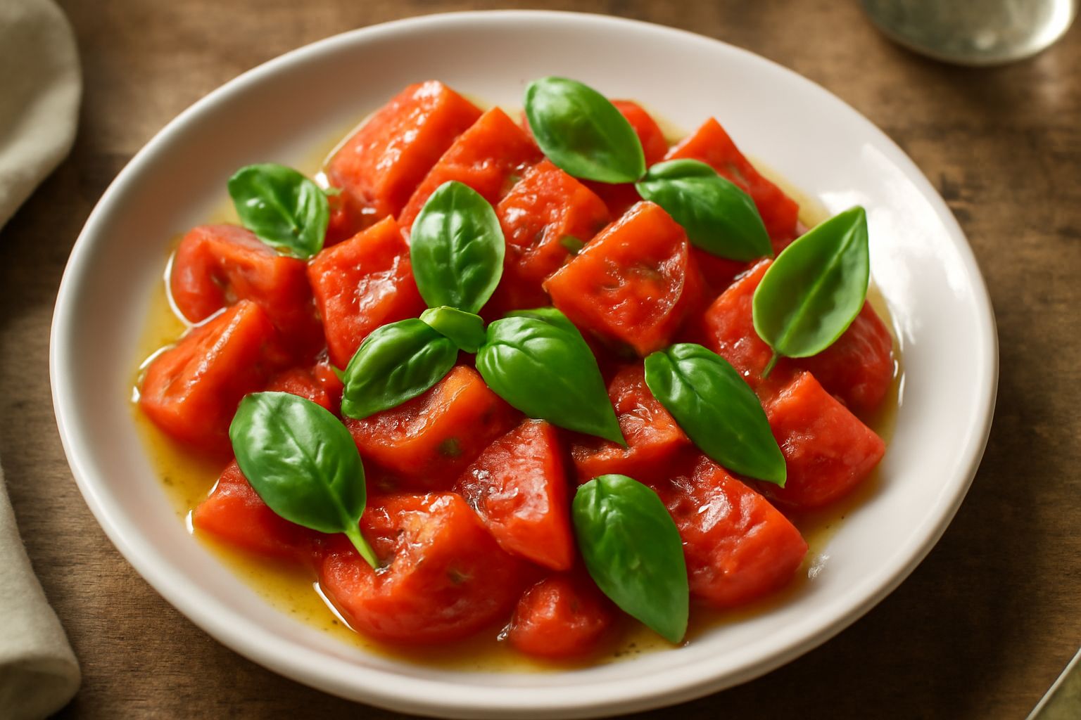Salata di pomodori e basilico