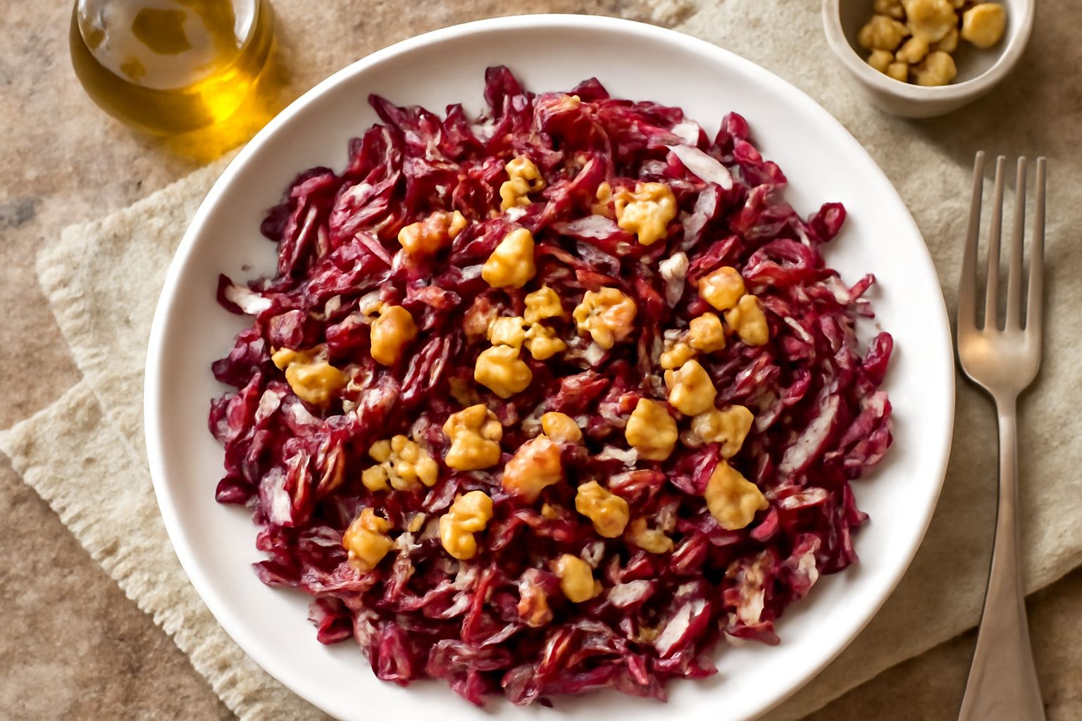 Salata di radicchio e noci