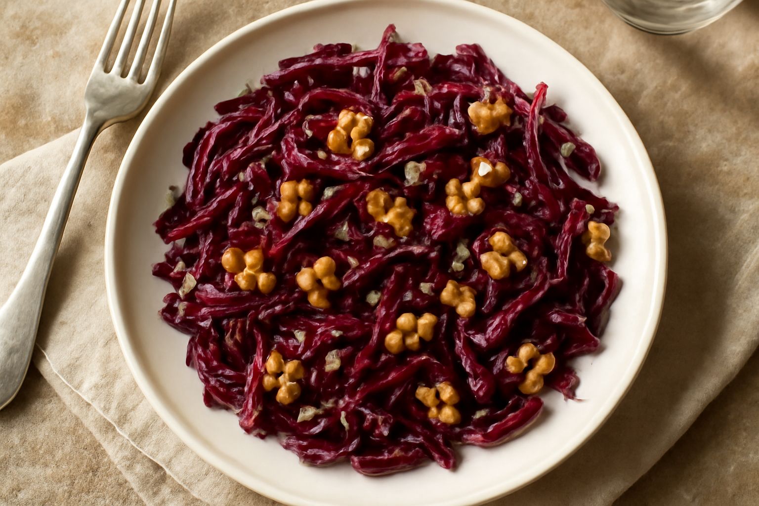 Salata di radicchio rosso e noci