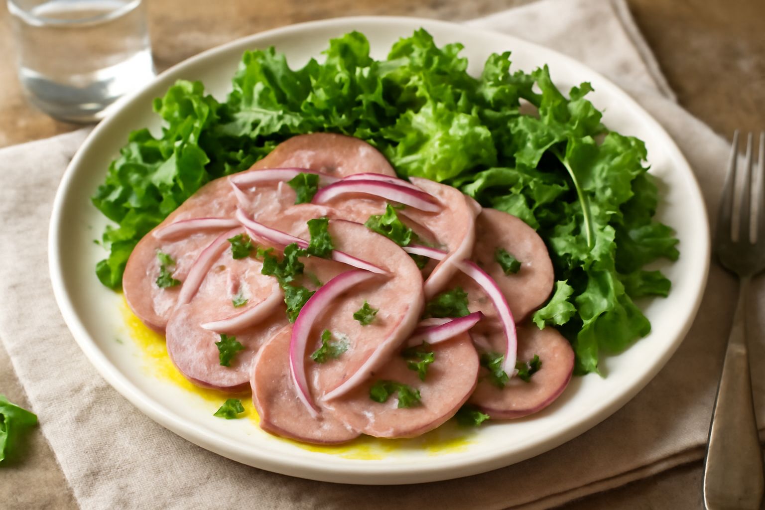 Salata tiepida di lingua di manzo