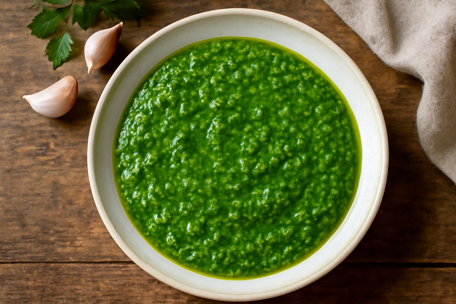 Salsa d'aglio e prezzemolo
