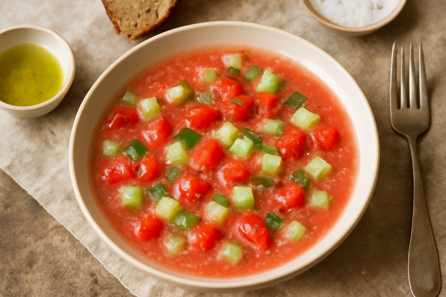 Salsa de tomate e cetriolu