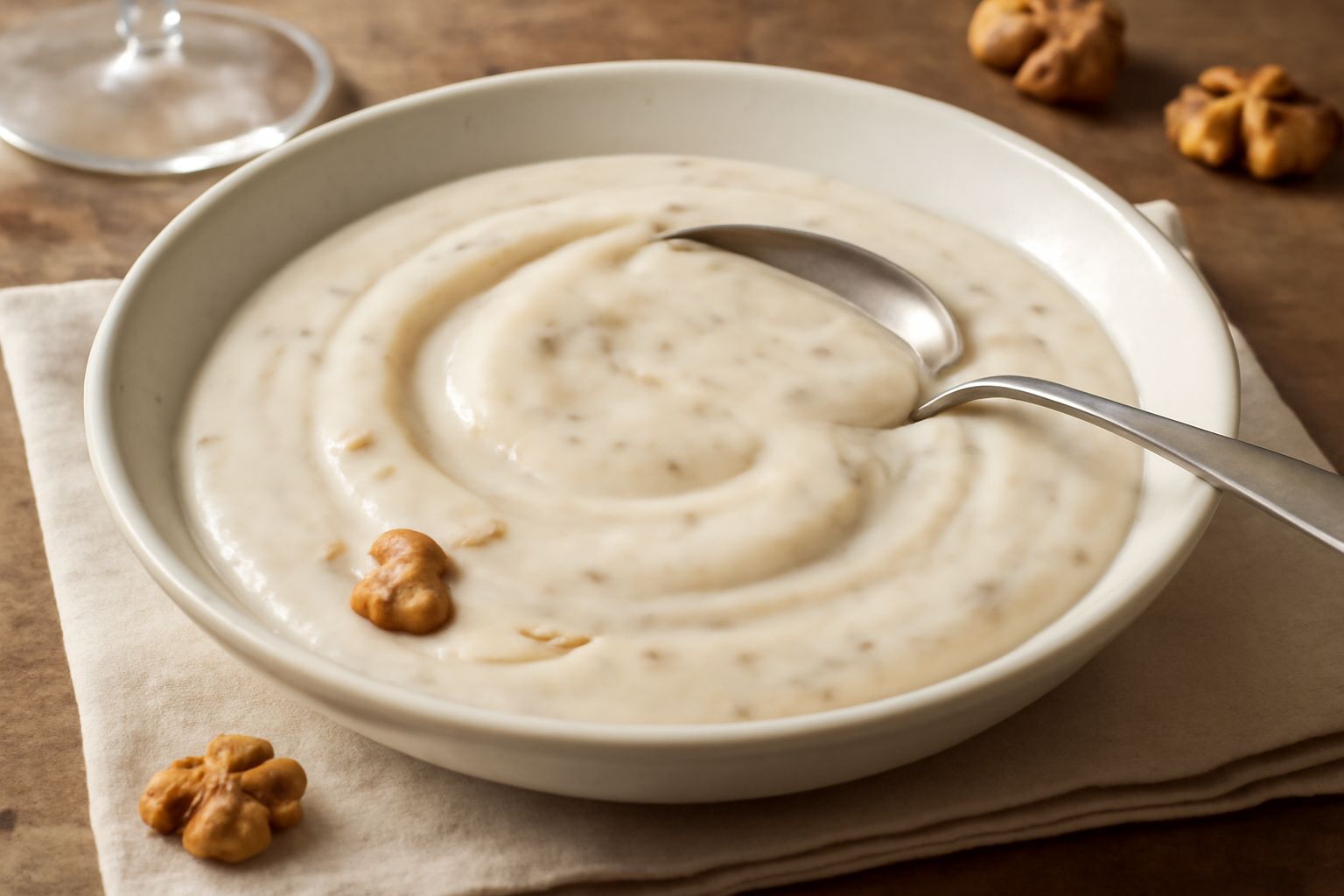 Salsa di noci e panna