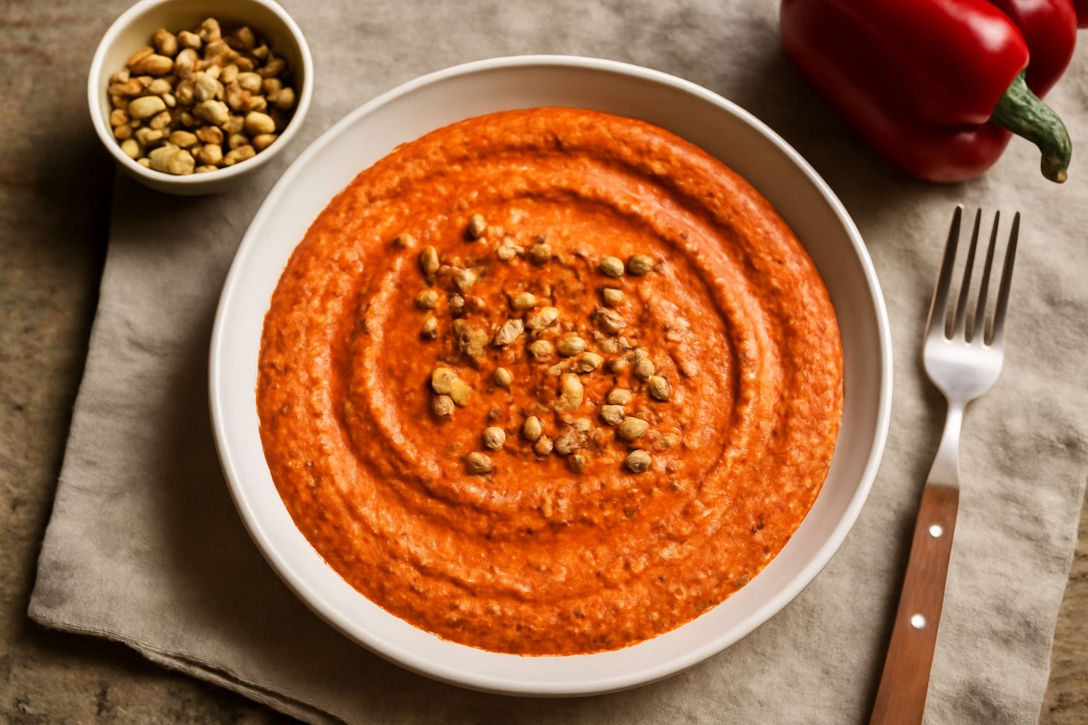 Salsa di peperoni e noci