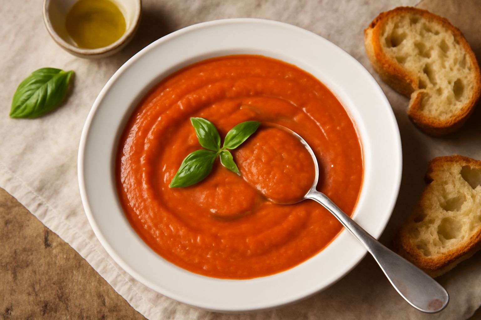 Salsa di pomodoro con pane raffermo