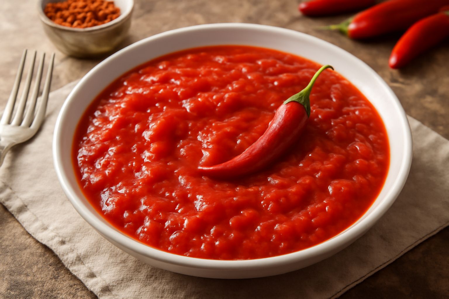 Salsa di pomodoro e peperoncino